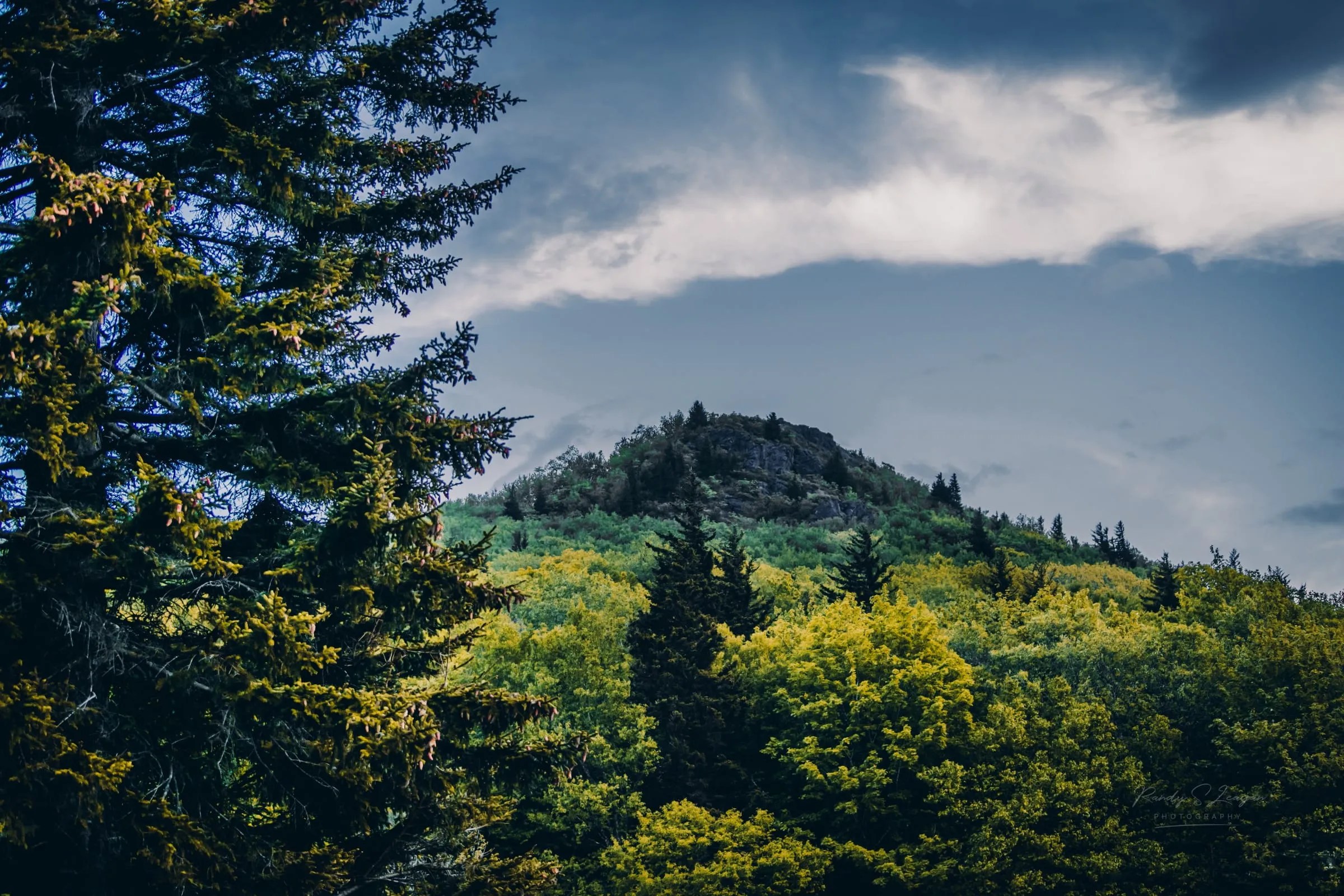 Rocky outcrop and open ridge on the approach to Mount Rogers, Virginia